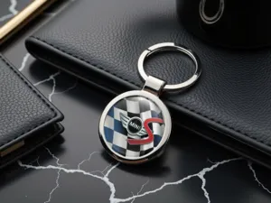 Mini Cooper Auto Schlüsselanhänger Rennstil Robust Legierung X